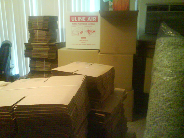 So, do we sleep on the boxes, or what?