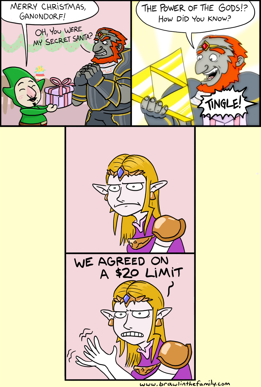 ''Now my dish-towel set to Impa is going to look totally lame!''