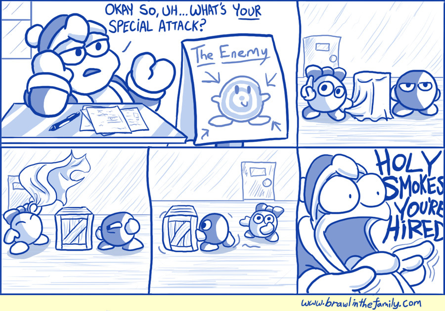 He got the same reaction during HAL's Hero Tryouts.