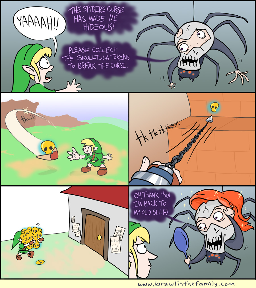 How dashing!  Finally, our friend gets another chance at wooing Queen Gohma.