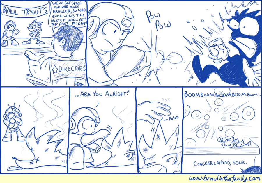 Blue Bomber Vs Blue Blur