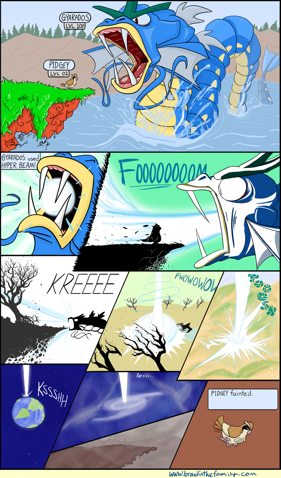 Gyarados trainers have it rough due to the collateral damage.