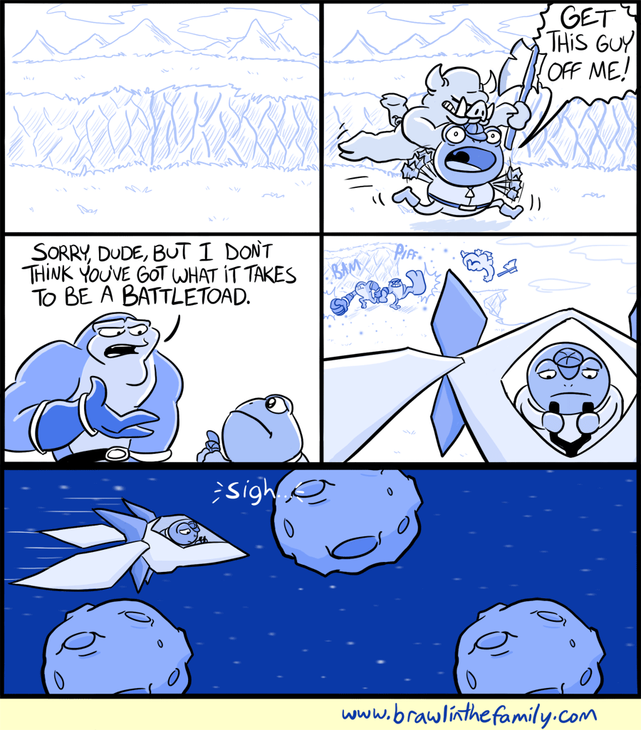 Having misinterpreted the group's name, Toad was the next to audition.