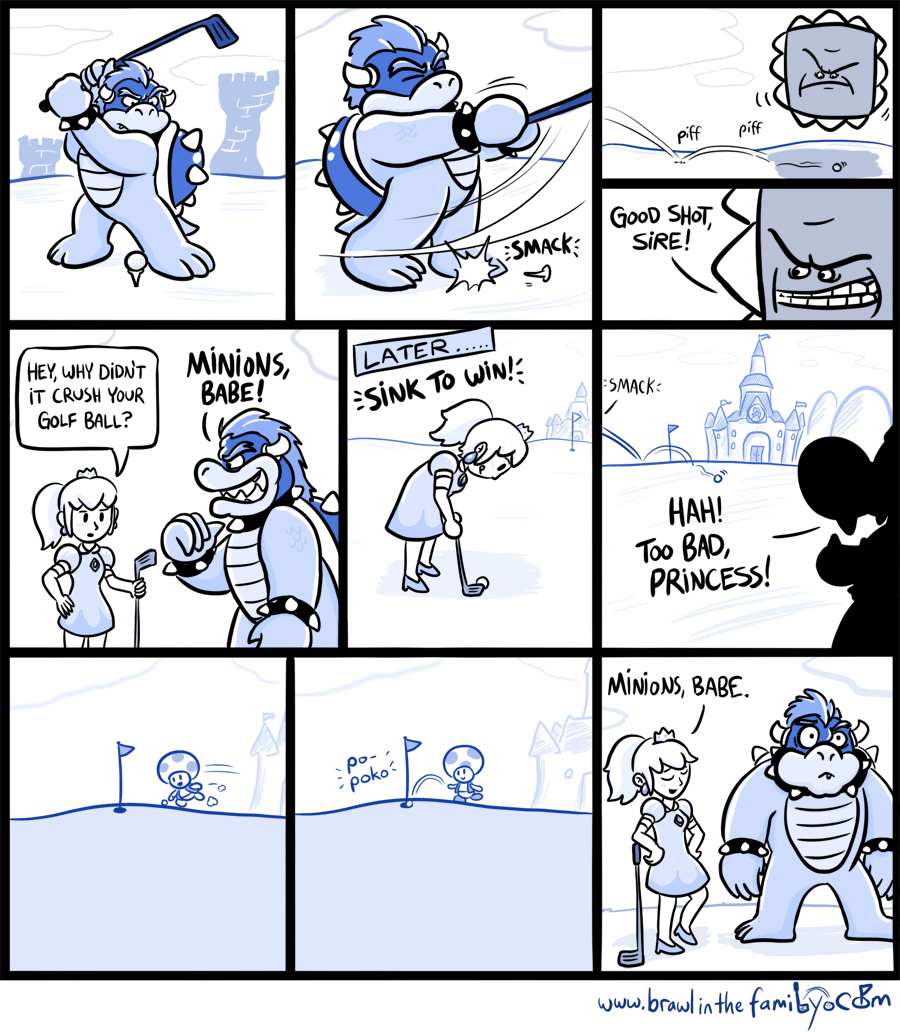 It's gotta be better work for that Toad than being stored in Peach's dress and used as a shield