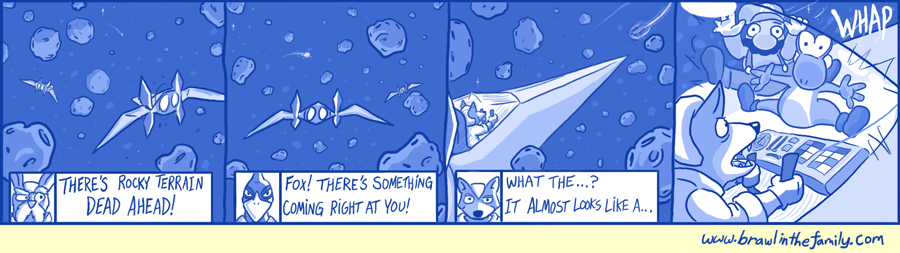 At least he didn't stumble upon that planet with the Metroids again.