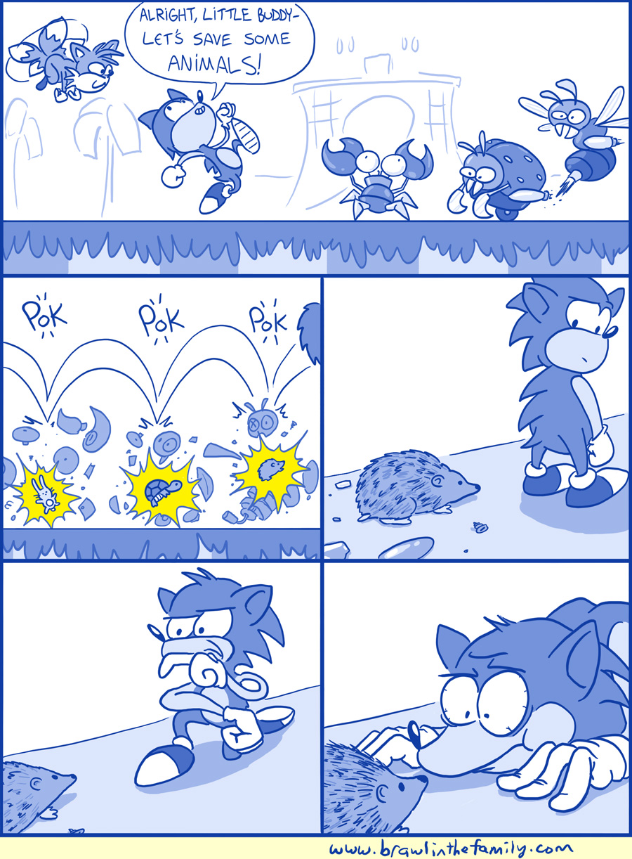 I remembered to make Sonic's arms not-blue this time!