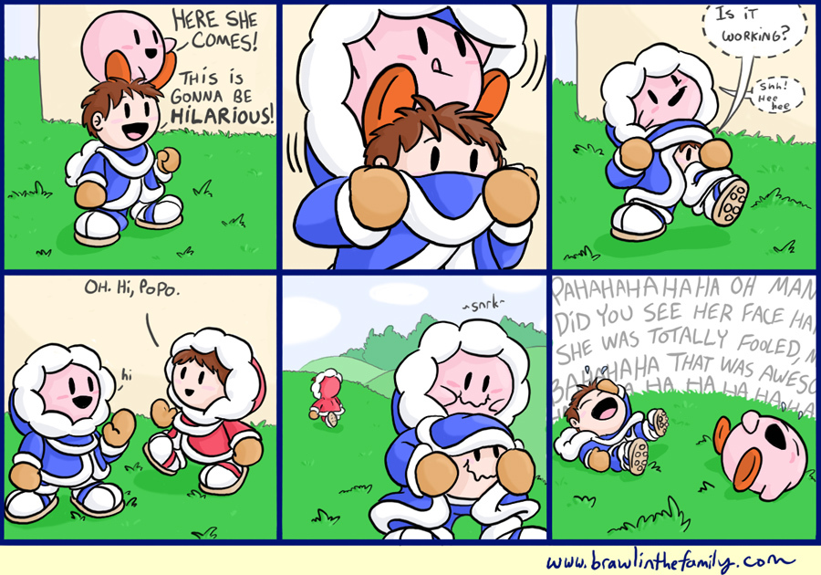 Kirby later sought out Ness to attempt the same gag.