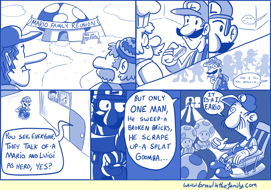 Clearly, adopting Toads runs in Mario's family.