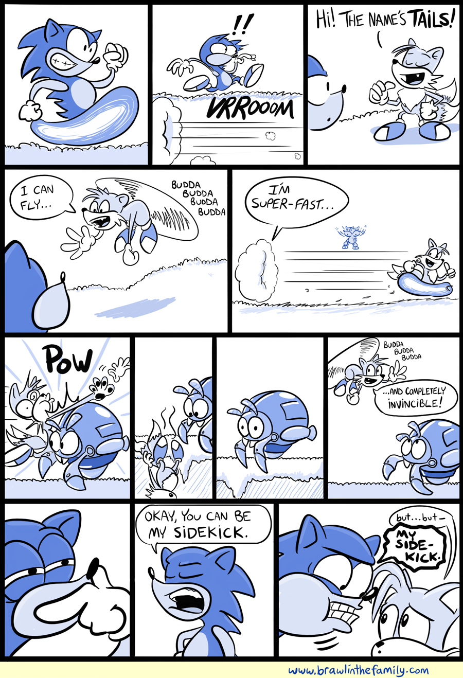 Don't worry, Sonic!  No one eats a chili dog like you!