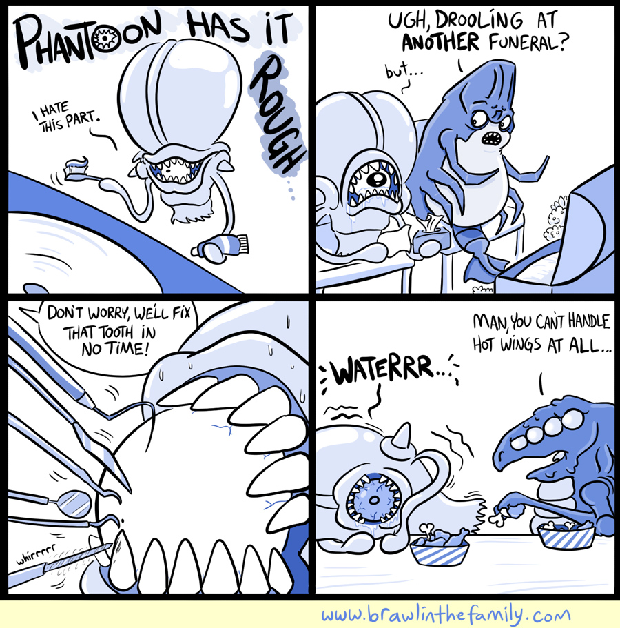 Plus he always fogs up his monocle.