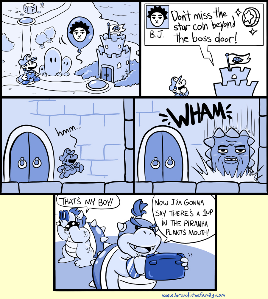 And yes, folks, that's Bowser Jr. who's responsible for freezing up your Nintendo Land.  Be sure to turn off your Miiverse posts in that one!