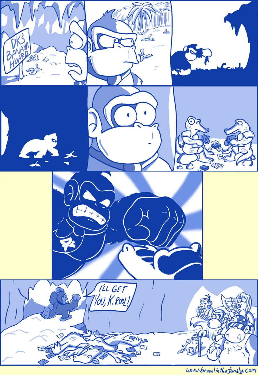 DK's giant punch is a green Instant spell with Split Second that deals 8 damage to two Kremling targets.