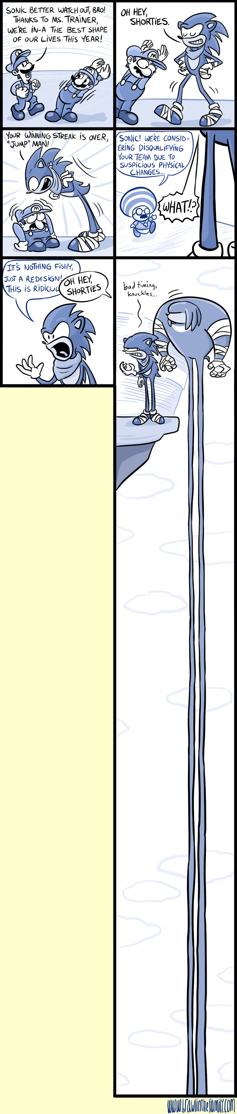 Yes! Finally I can color Sonic's arms blue again!!