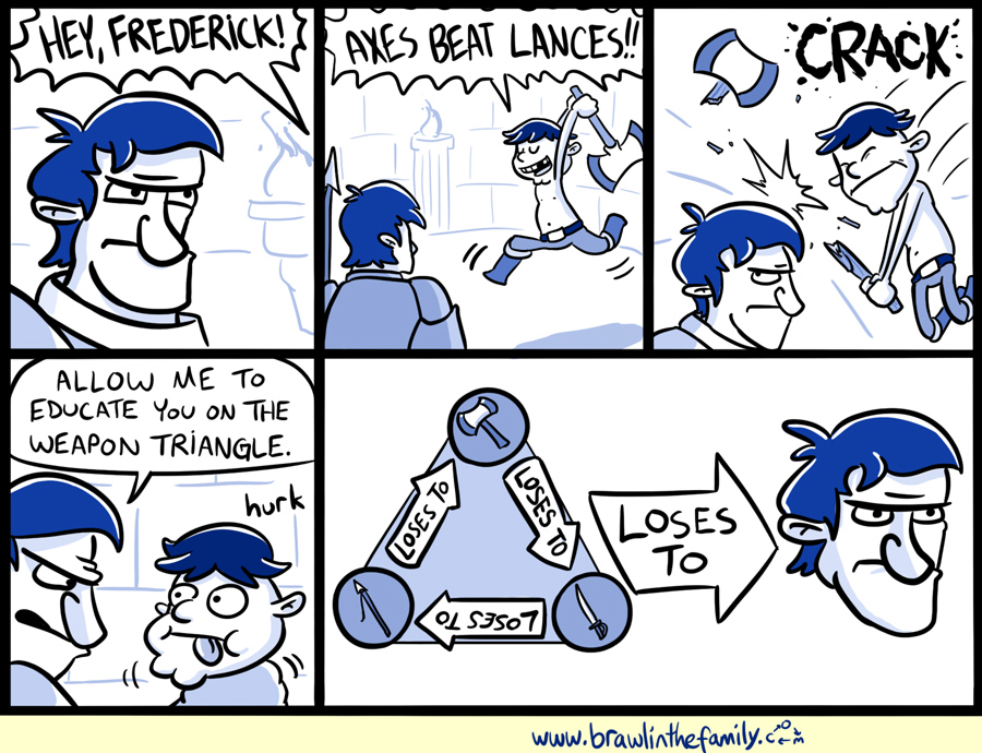 I'd like to think Frederick's recurring nemesis here is the Bug Catcher's ancestor.