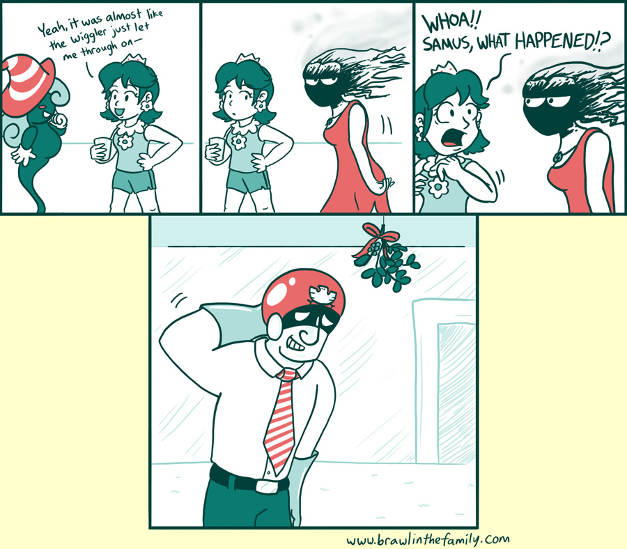 Also not recommended: standing under the mistletoe with Bowser, Ridley, or Lickitung.