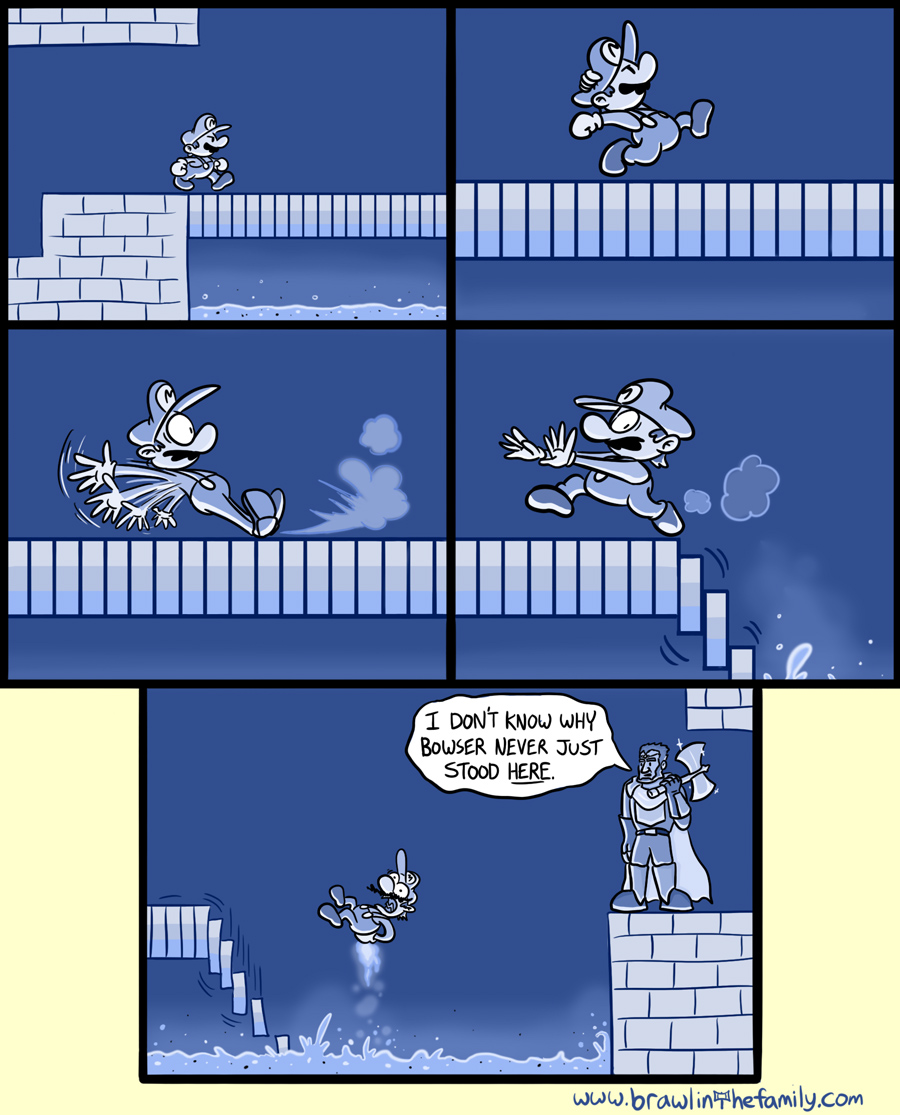 Ganondorf, that bridge was the only way out of the castle.