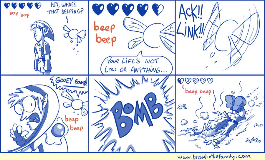 Link, you should know better than to accept back pats from Meta Knight.